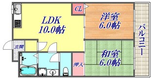 クレール武庫之荘の物件間取画像